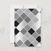 Invitation Tropic Aqua Black White FrameGreen Anniversaire (Dos)