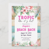 Invitation Tropic Hot Bachelorette Party itinéraire (Devant)