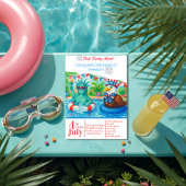 Invitation Tropical 250 ans de Freedom Pool Party