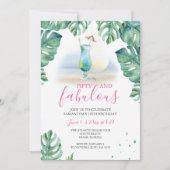 Invitation Tropical 50 et Fabuleux 50e anniversaire (Devant)