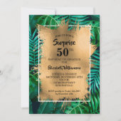 Invitation Tropical 50th Birthday Party (Devant)
