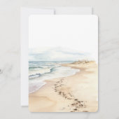 Invitation Tropical Aloha Beach Cocots Palm Tree Mariage (Dos)