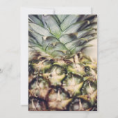 Invitation Tropical Ananas Moderne Photo Fête d'anniversaire (Dos)