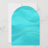 Invitation Tropical Bachelorette Party Blue Waves (Dos)