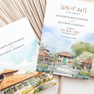 Invitation Tropical Bali AYANA Resort Sauvegarder la Date