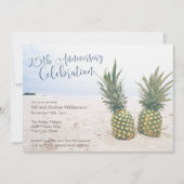 Invitation Tropical Beach 25th Anniversary Party (Devant)