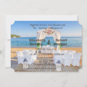 Invitation Tropical Beach Arbor Floral (Devant)