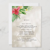 Invitation Tropical Beach Bachelorette Week-end Getaway (Dos)