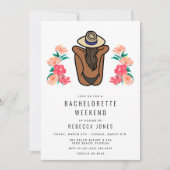 Invitation Tropical Beach Bachelorette Week-end Voyage (Devant)