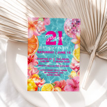 Tropical Beach Club Cocktail Fête d'anniversaire a