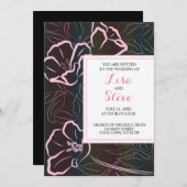 Invitation Tropical Beach Destination Mariage (Devant / Derrière)