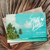 Invitation Tropical Beach Destination Wedding Enregistrer la