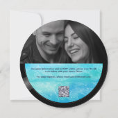 Invitation Tropical Beach Musician All One Photo QR Mariage (Dos)