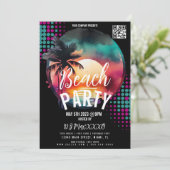 Invitation Tropical Beach Night Event Bar Club Flyer (Debout devant)