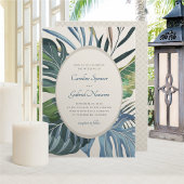 Invitation Tropical Beach Palm Mariage