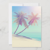 Invitation Tropical Beach Palms Summer Sweet 16 Party (Dos)
