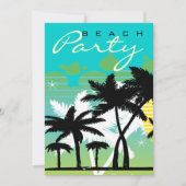 Invitation Tropical Beach Party (Devant)