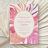 Invitation Tropical Beach Pink