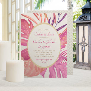 Invitation Tropical Beach Pink