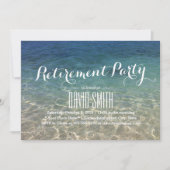 Invitation Tropical Beach Retirement Party (Devant)