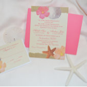 Invitation Tropical Beach Rustique Mariage