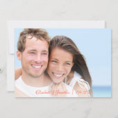 Invitation Tropical Beach Seashell Modern Photo Mariage (Dos)