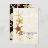 Invitation Tropical Beach Shells Starfish Nautilus Été (Devant / Derrière)