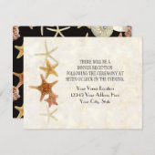 Invitation Tropical Beach Shells Starfish Nautilus Été (Devant / Derrière)