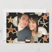 Invitation Tropical Beach Shells Starfish Nautilus Été (Dos)