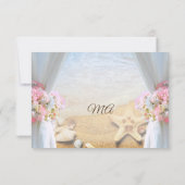 Invitation Tropical Beach Starfish Mariage Bridesmaid (Dos)