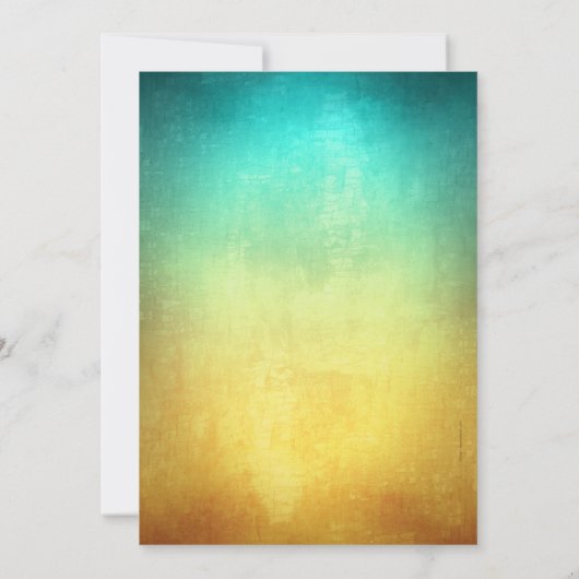 Invitation Tropical Beach Thématique 40e anniversaire fête Ha (Dos)