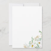 Invitation Tropical blanc menthe marguerite mariage (Dos)