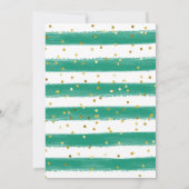 Invitation Tropical Boy Sloth Baby shower Bingo Jeu (Dos)