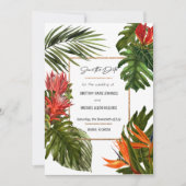 Invitation Tropical Breeze Lush Rich Botanical Enregistrer la (Devant)