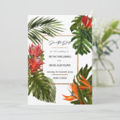 Invitation Tropical Breeze Lush Rich Botanical Enregistrer la (Debout devant)