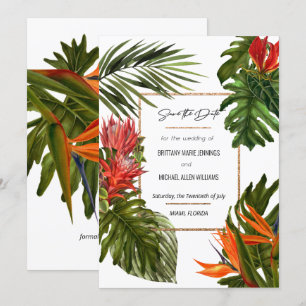 Invitation Tropical Breeze Lush Rich Botanique Épargne la Dat