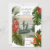 Invitation Tropical Breeze Luxuriant Botanique Photo Faire Pa (Devant)