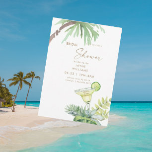 Invitation Tropical Cheers Margarita Enterrement de Vie de Je