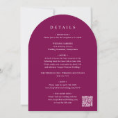 Invitation tropical citrus pink arched all in one wedding (Dos)