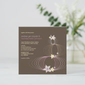 Invitation tropical de mariage de Frangipani (Debout devant)