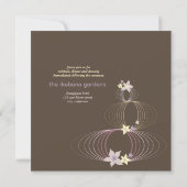 Invitation tropical de mariage de Frangipani (Dos)