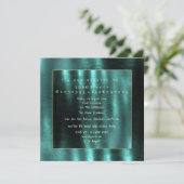 Invitation Tropical Deep Emerald Green Velvet Party (Debout devant)