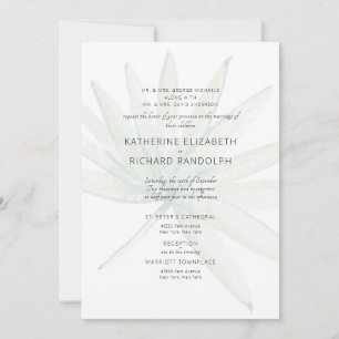 Invitation Tropical Deux Lieux Blanc Deux Parents Mariage