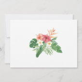 Invitation tropical d'itinéraire de Fête de la (Dos)