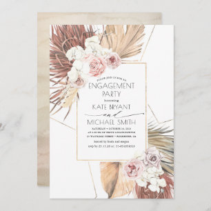 Invitation Tropical Earthy Jungle Foliage
