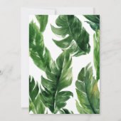 Invitation Tropical Elephant Boy Baby shower Bingo Jeu (Dos)