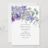 Invitation Tropical Eucalyptus Succulents QR Code Mariage (Devant)