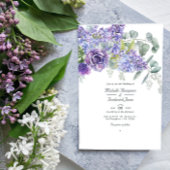 Invitation Tropical Eucalyptus Succulents QR Code Mariage