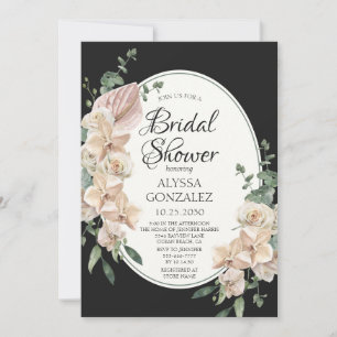 Invitation Tropical Fleurs Aquarelle Enterrement de Vie de Je