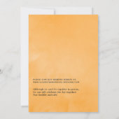 Invitation Tropical Floral Beach Mariage virtuel en ligne (Dos)